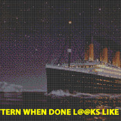 Titanic Iceberg Cross Stitch Pattern***L@@K***