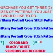 Brittany Portrait Cross Stitch Pattern***L@@K***
