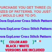DORA EXPLORER BEACH BALL Cross Stitch Pattern***L@@K***