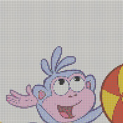 DORA EXPLORER BEACH BALL Cross Stitch Pattern***L@@K***