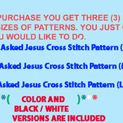 I Asked Jesus Cross Stitch Pattern***L@@K***