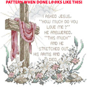 I Asked Jesus Cross Stitch Pattern***L@@K***