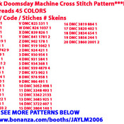 Star Trek Doomsday Machine Cross Stitch Pattern***L@@K***