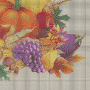 Thanksgiving Horn Of PLenty Cross Stitch Pattern***LOOK***