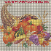 Thanksgiving Horn Of PLenty Cross Stitch Pattern***LOOK***