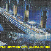 Titanic Sinking Cross Stitch Pattern***L@@K***