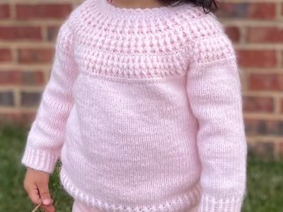 BEAUTIFUL Baby Jumper Sweater for boys and girls KNIT AND CROCHET PATTERN VARIOUS SIZES LEFT HANDED