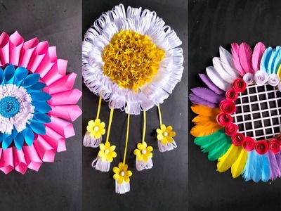 Beautiful Flower Wall Hanging.Paper Craft For Home Decoration.Paper Wall Hanging.DIY Wall Decor