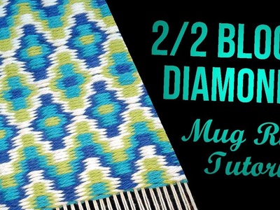 Block Diamonds in Boundweave | Mug Rug Tutorial 3
