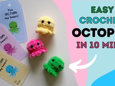 Crochet an Octopus in 10 minutes! NO SEWING!