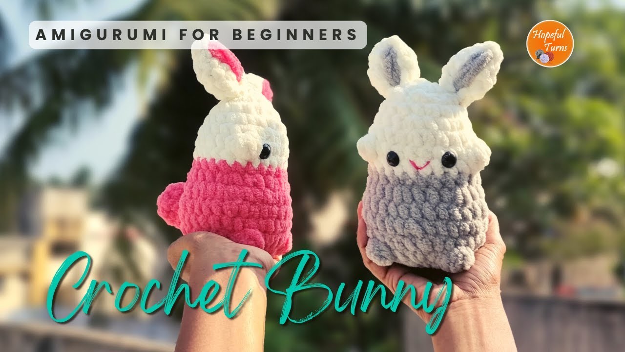 Crochet Bunny Rabbit - Beginner tutorial | Easy Amigurumi Plushie Rabbit - Easter crochet ideas