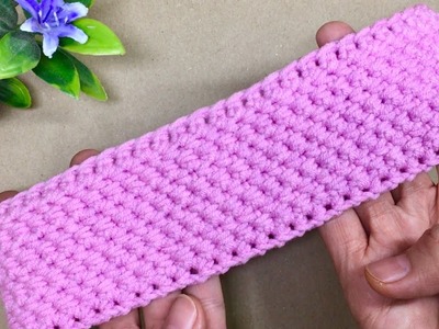 Crochet Headband single crochet,step by step, simple and easy for beginner crochet|hrvatska pletenje