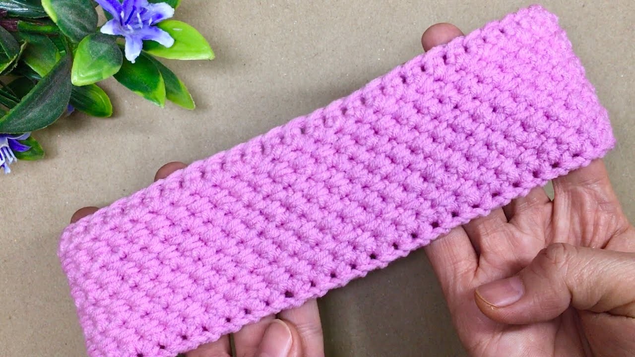 Crochet Headband single crochet,step by step, simple and easy for beginner crochet|hrvatska pletenje