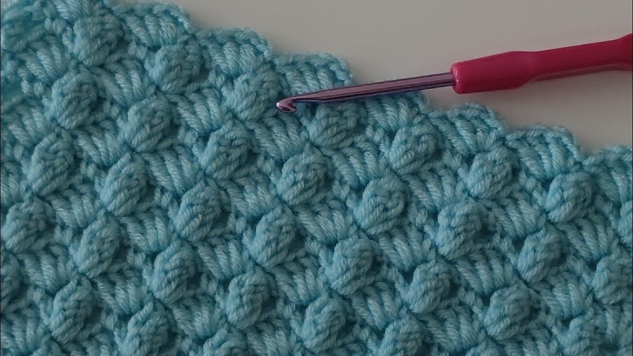 ????????crochet super easy stitch for baby blanket beginners - ????????free pattern crochet tutorial