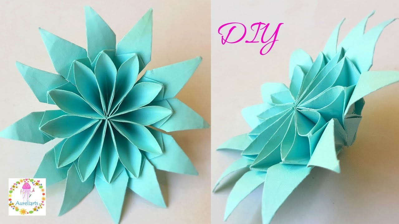DIY How to make easy Origami Flower ???? Easy Origami for Beginners | DIY Paper Crafts