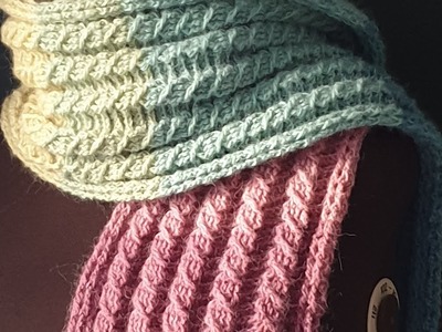 Easy crochet scarf tutorial