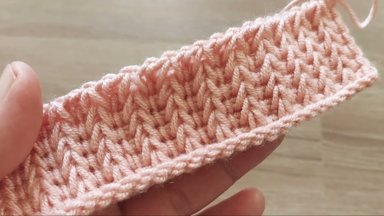 Easy Tunusian Crochet. Easy Tunisian Knitting Baby blanket