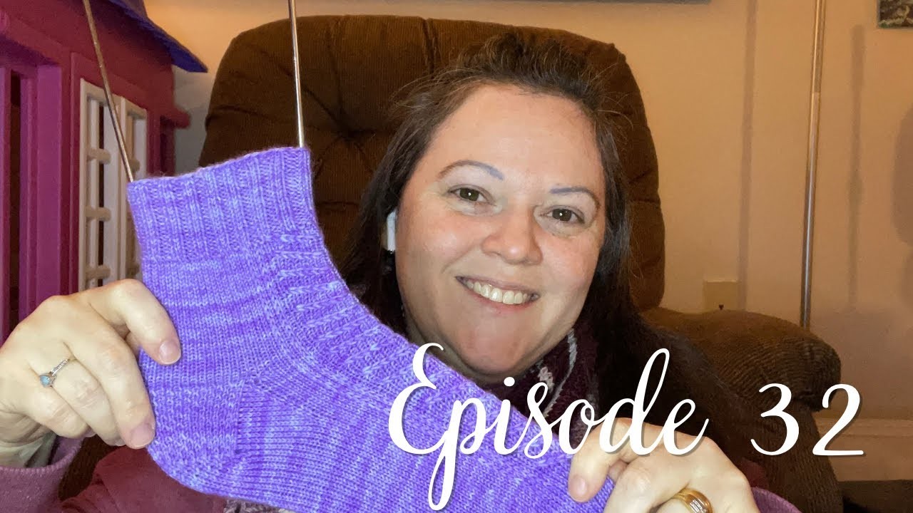 Episode 32 Socks, Dishcloths, Musselburgh, Blanket + January FO Round Up