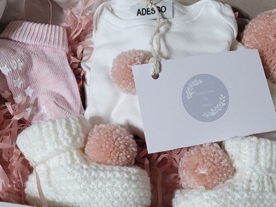 Etsy Bambino knits baby haul in sizes for preemie & newborn reborn.Silicone dolls.Pom Poms