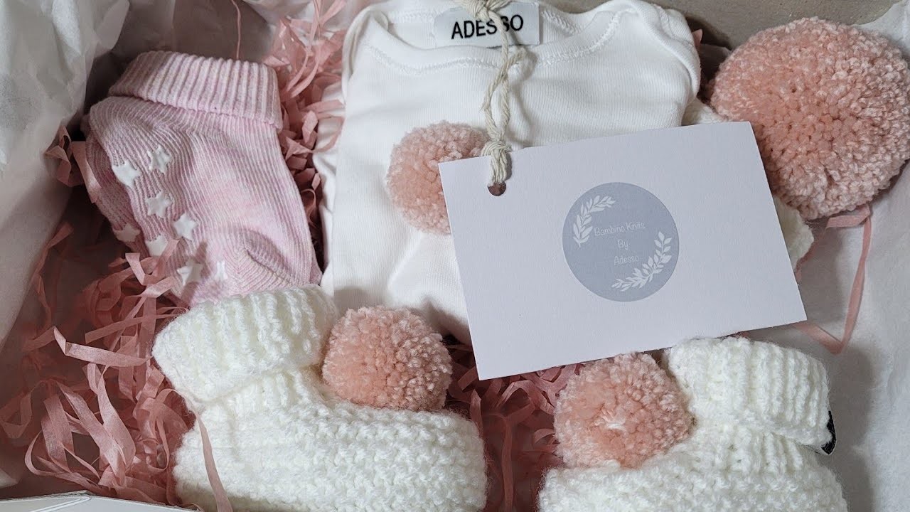 Etsy Bambino knits baby haul in sizes for preemie & newborn reborn.Silicone dolls.Pom Poms