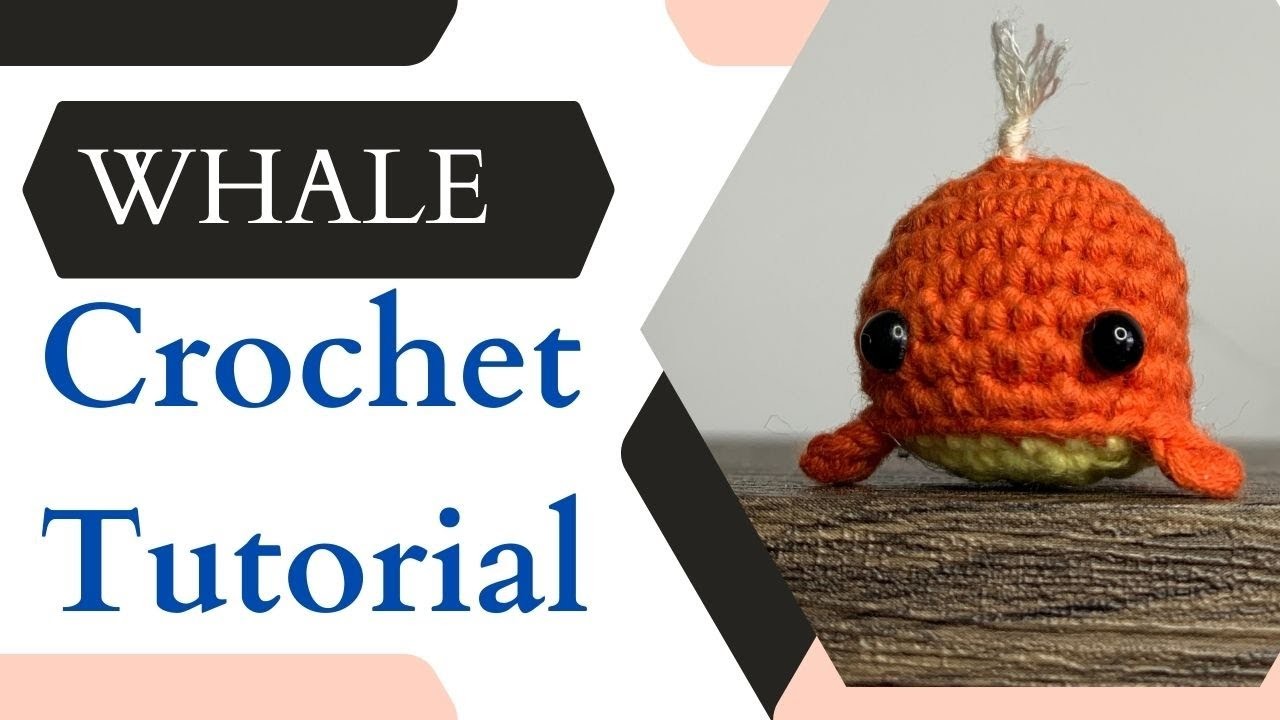 How to make amigurumi whale tutorial. Written pattern.  Easy and fun way to crochet a sea animal.