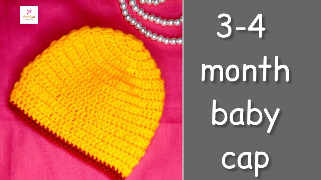 How to make crochet woolen baby cap || 3-4 months baby cap easy way ||बेबी  कैप || #woolenbabycap