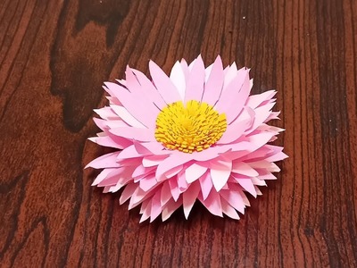 How To Make Paper Flower - Paper Craft - DIY  Paper Flower - Home Decor Ideas #papercraft