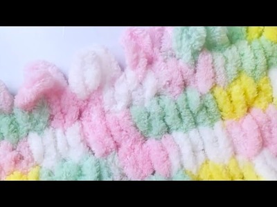 ????How to use Loop Yarn. Easy Baby Blanket