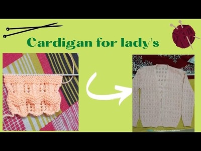 Jaalidar ladies cardigan design #knitting #cardiganknittingdesign
