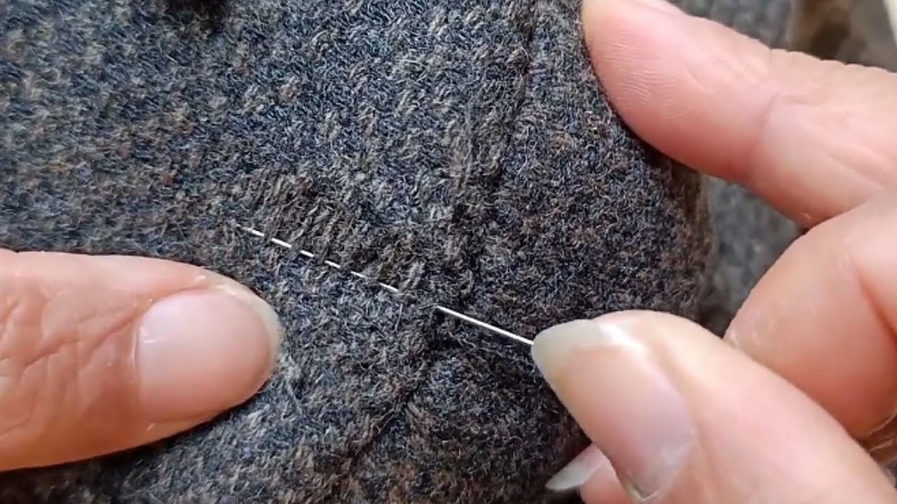 Learn How to Perfectly Repair a Hole in a Jacket(Coat) With a Sewing Needle