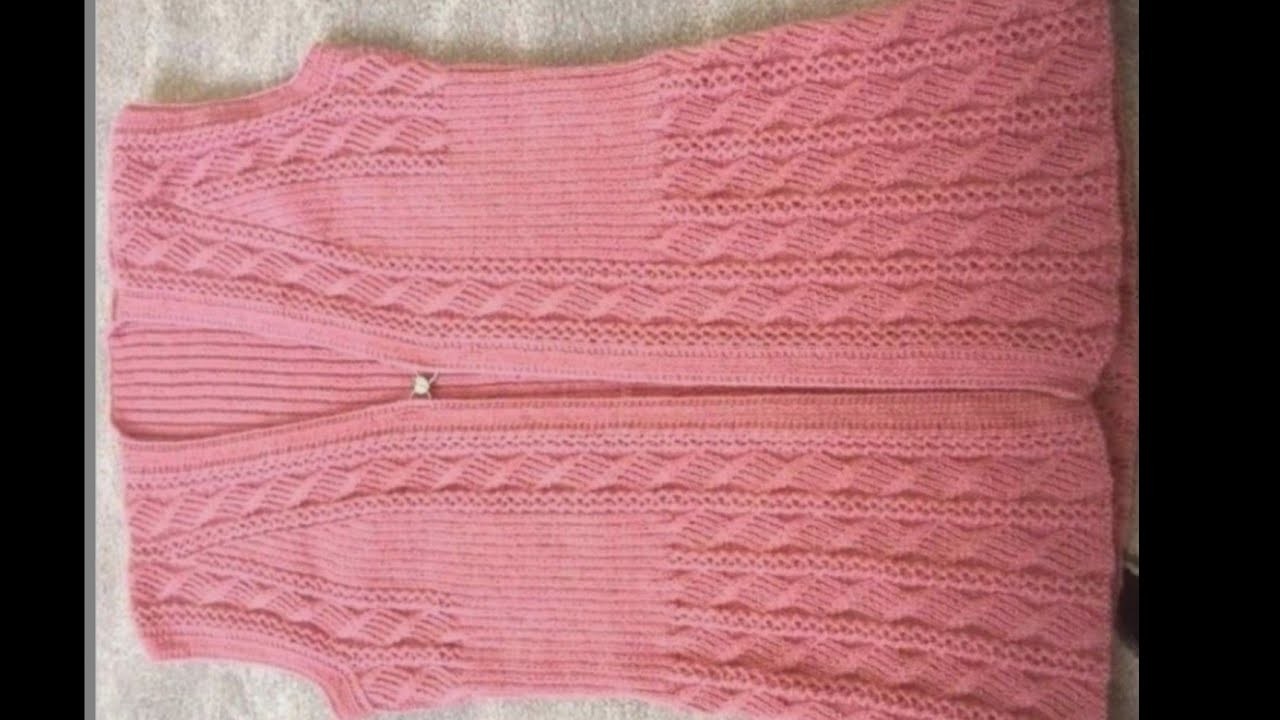 New ladies cardigan knitting design