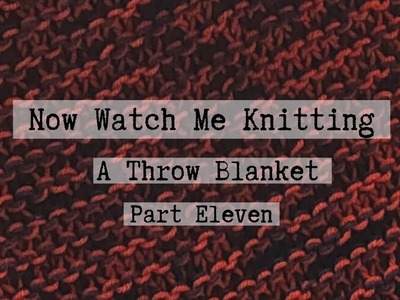 Now Watch Me Knitting! A Throw Blanket, Part 11