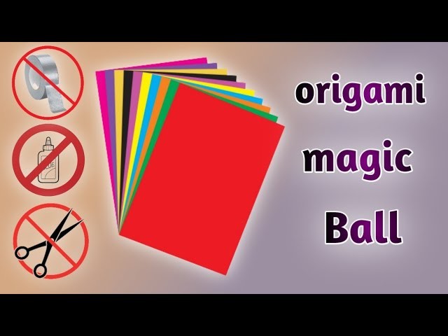 Origami mini magic ball | origame | fidget origami paper | origami easy but cool.