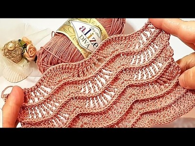 Perfect ???? Woow on very popular! only 2 row of easy crochet stitch Pattern Tutorial