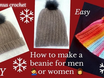 Right hand How to make men or women beanie new method