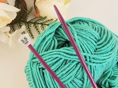 SO YOU HAVEN'T KNIT YET!!! ????✌TOTAL 4 ROWS - FANTASTIC BEAUTY! (knitting for beginners)
