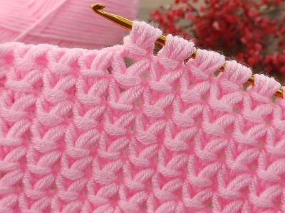 ???????? *Super easy Tunisian* Easy Tunisian crochet baby blanket model making #tunisiancrochet