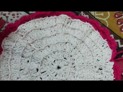 #tutorial for beginners #knitting #woollen #cottonyarn #crochet #coaster#crosia #haathkibunai