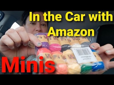 Vlog 6 of 2023. Amazon in the Car ❤MINIs❤ #amazon #mini #vlog #carvlog #crochet #yarn