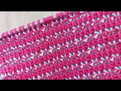 Wonderful ???? ???? tunisian stitch step by step tutorial pattern free #tunisiancrochet #pattern