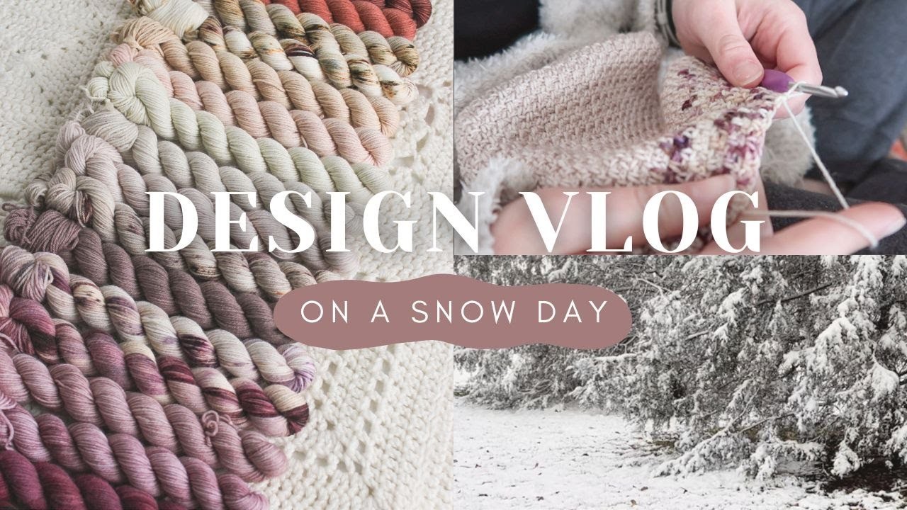 Work on crochet designs with me | knit and crochet vlog