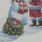 Holiday Glow Stocking Cross Stitch Pattern***LOOK***