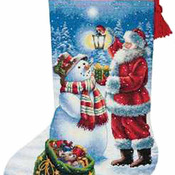 Holiday Glow Stocking Cross Stitch Pattern***LOOK***