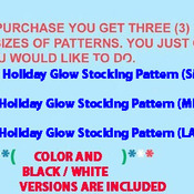 Holiday Glow Stocking Cross Stitch Pattern***LOOK***