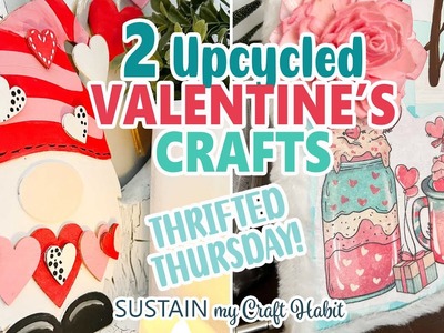 2 Sweet Valentines Day Crafts ❤ Image Transfer on Wood, Painting Buffalo Checks