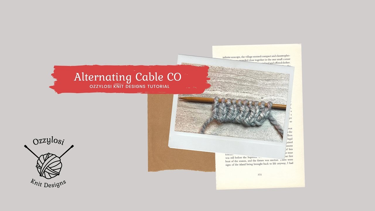 Alternating Cable cast-on method