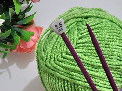 AMAZING ORIGINAL AND SIMPLE! ???? Two needles very easy and beautiful knitting pattern