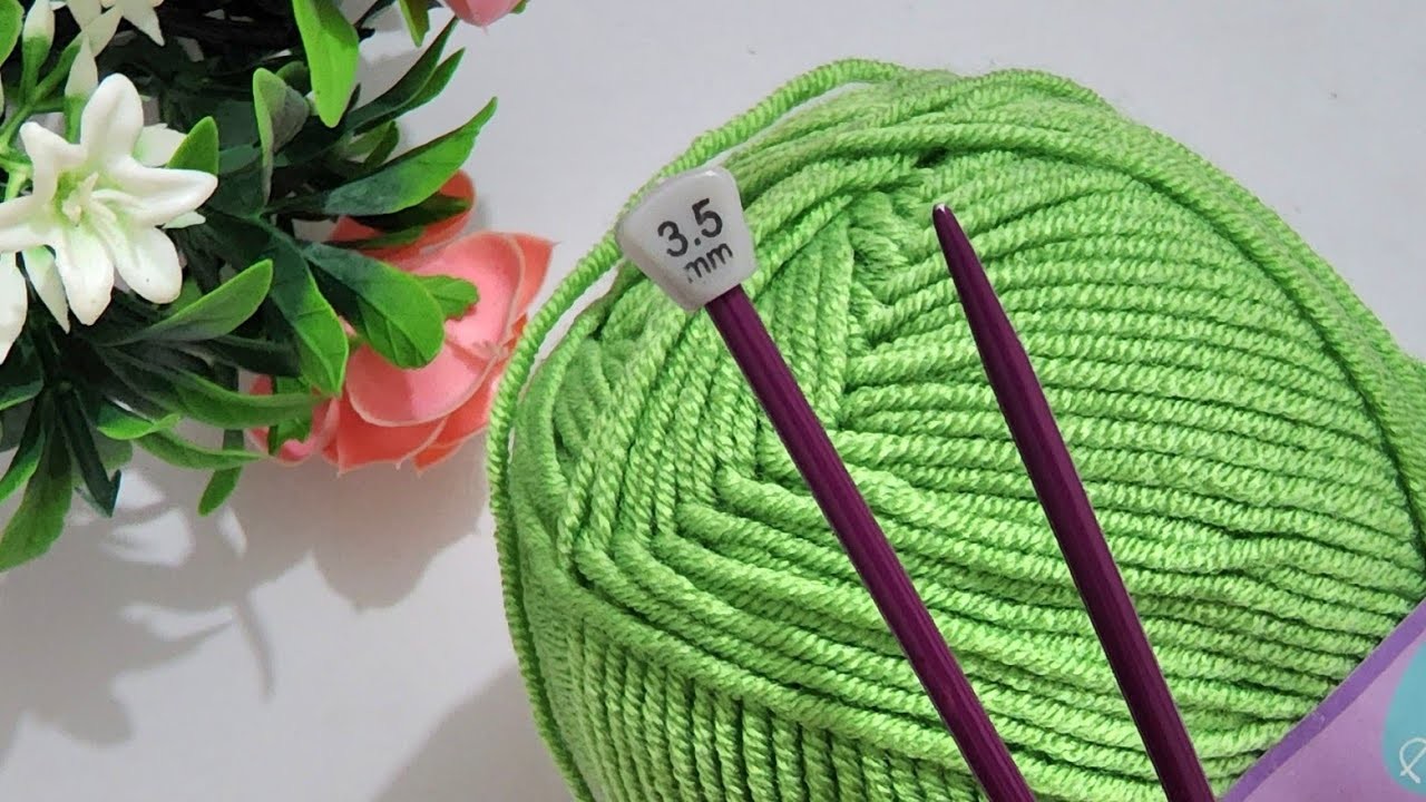 AMAZING ORIGINAL AND SIMPLE! ???? Two needles very easy and beautiful knitting pattern