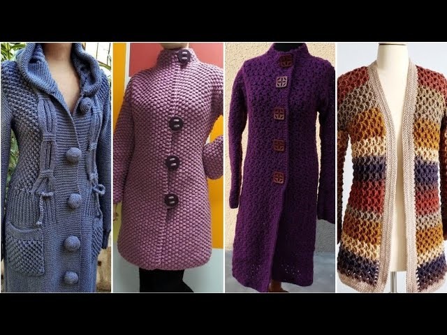 Beautiful and Unique crochet knitting cardigan jumper jacket sweater designs for ladies 2023
