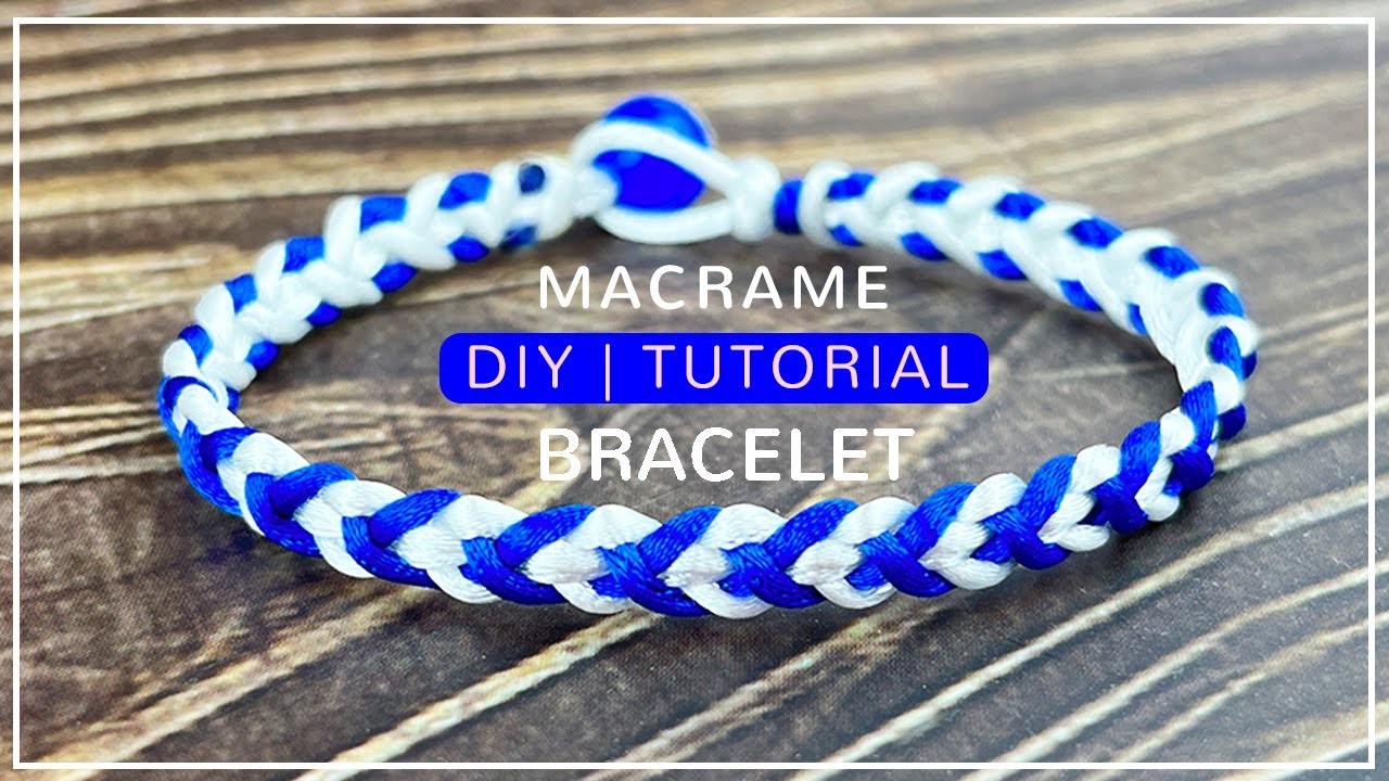 Braided bracelet making idea | Braided bracelet DIY | How to make macrame bracelet at home
